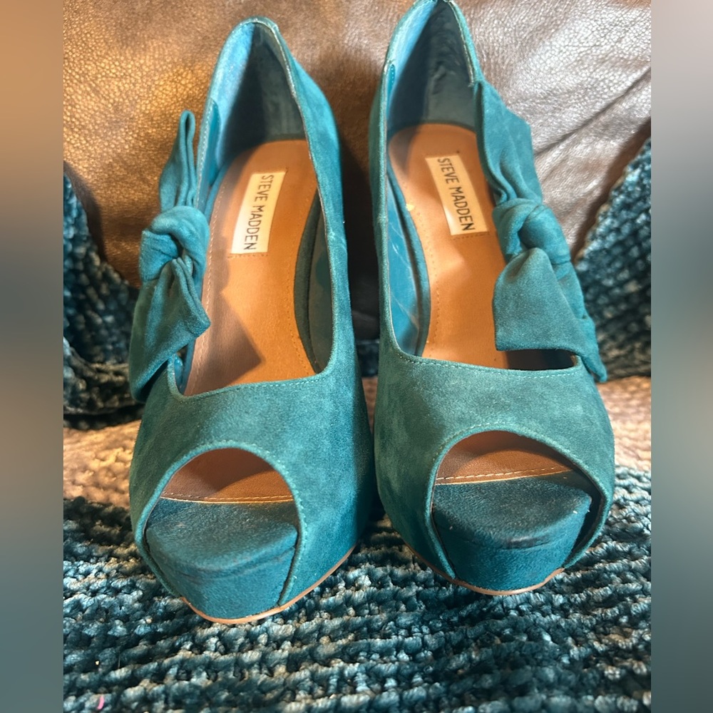 Steve Madden Heels Teal blue